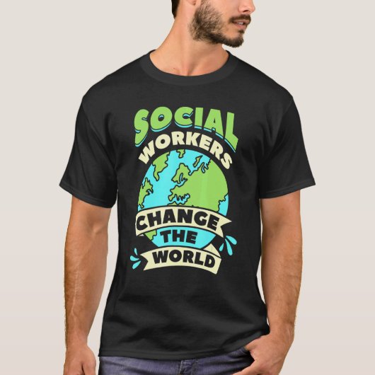 社会人が世界の福祉を変える Tシャツ (正面)