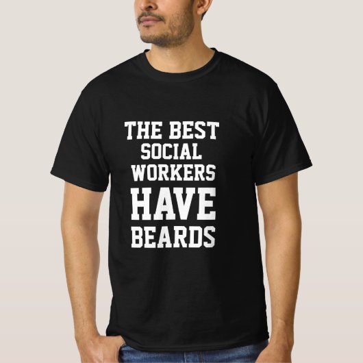 社会人はTシャツに髭を生やした Tシャツ (正面)