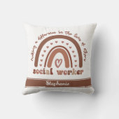 社会人カスタム労の感謝の卒業祝い クッション (裏面)