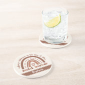 社会人カスタム労の感謝の卒業祝い コースター (側面)