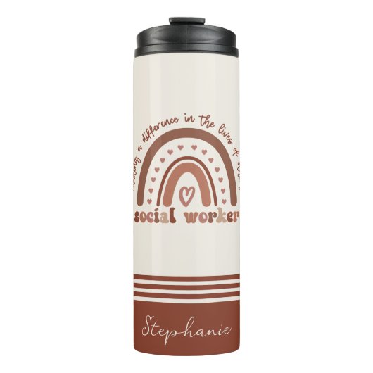 社会人カスタム労の感謝の卒業祝い タンブラー (正面)