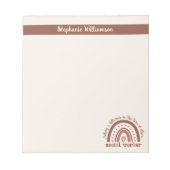 社会人カスタム労の感謝の卒業祝い ノートパッド (正面)