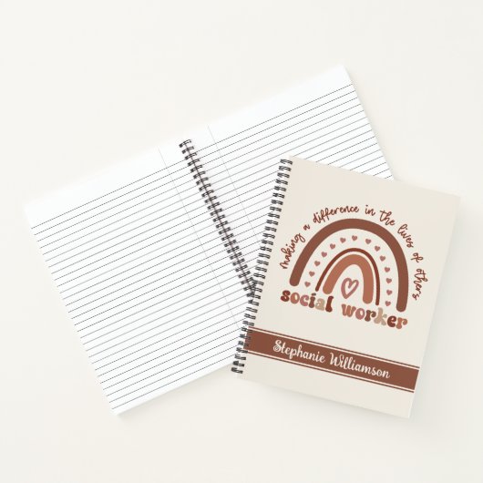 社会人カスタム労の感謝の卒業祝い ノートブック (内部)