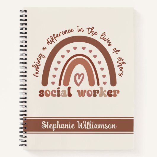 社会人カスタム労の感謝の卒業祝い ノートブック (正面)