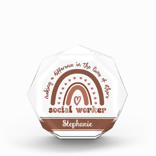 社会人カスタム労の感謝の卒業祝い フォトブロック (正面)