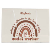 社会人カスタム員鑑賞卒業 ラージペーパーバッグ (裏面)