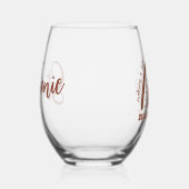 社会人カスタム謝礼卒業ギフト ステムなしワイングラス (右)