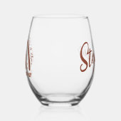 社会人カスタム謝礼卒業ギフト ステムなしワイングラス (左)