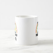 社会人勤務外のレインボー年度末 コーヒーマグカップ (中央)
