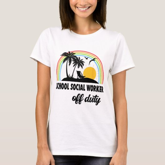 社会人勤務外のレインボー年度末 Tシャツ (正面)