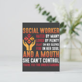 社会人女性教育者社会福祉士 ポストカード (スタンド正面)