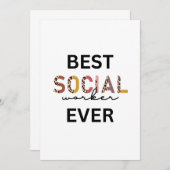 社会人最高のの常にサンキューカード サンキューカード (正面/裏面)