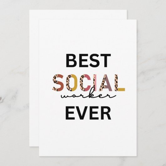 社会人最高のの常にサンキューカード サンキューカード (正面/裏面)