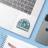 社会人類学、人類学の学生 シール (ノートパソコンとiPhone)
