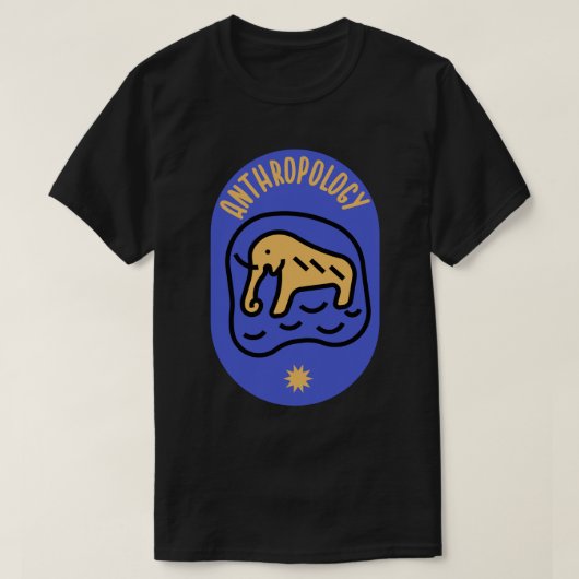 社会人類学、人類学の学生 Tシャツ (デザイン正面)