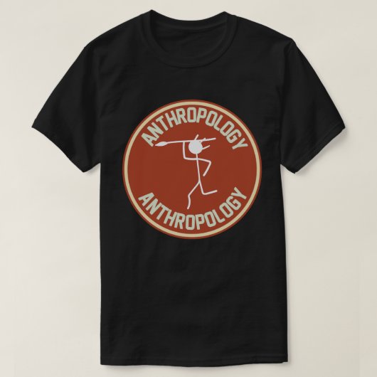 社会人類学、人類学の学生 Tシャツ (デザイン正面)