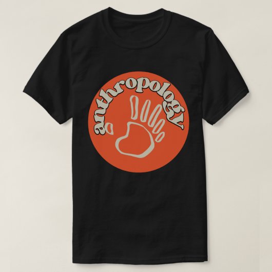 社会人類学、人類学の学生 Tシャツ (デザイン正面)