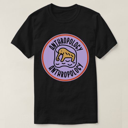 社会人類学、人類学の学生 Tシャツ (デザイン正面)