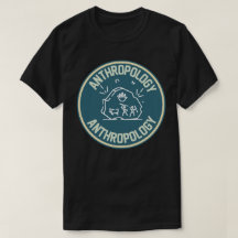 社会人類学、人類学の学生Tシャツ