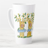 社会企業の責任 カフェラテマグ (左アングル)