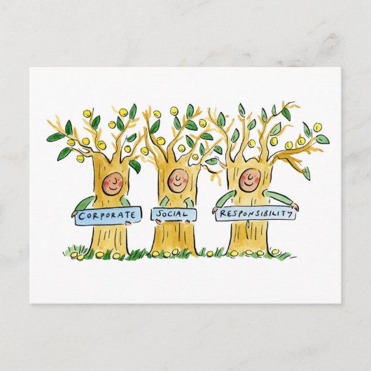社会企業の責任 ポストカード (正面)
