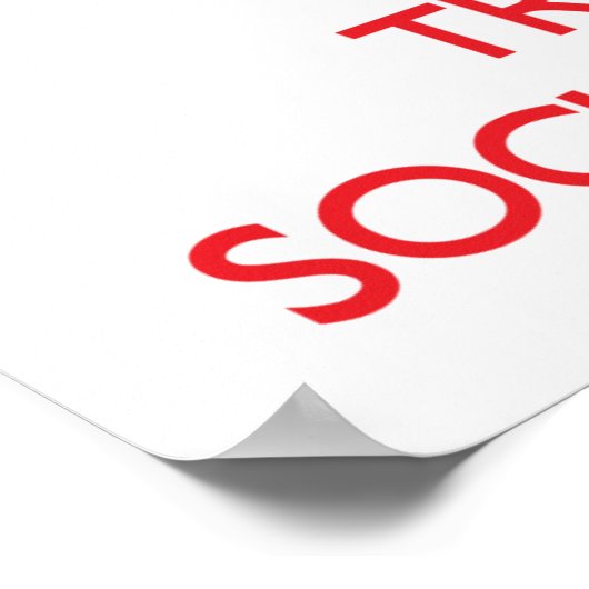 社会保労働者を落ち着かせて信頼する ポスター (角)