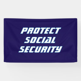 社会保護保安政治 横断幕