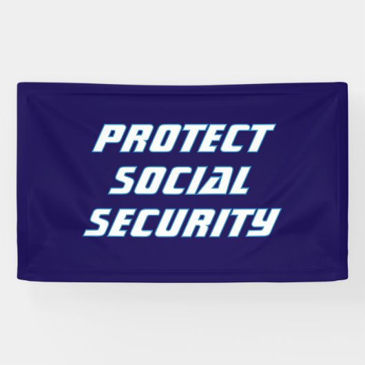 社会保護保安政治 横断幕 (横)