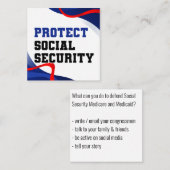 社会保護安全保障 スクエア名刺 (正面/裏面)