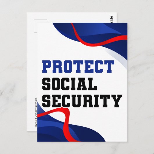 社会保護安全保障 ポストカード (正面/裏面)