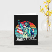 社会保障とメディケア・プロに抗議する カード (黄色い花)