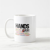 社会保障とメディケア・プロに抗議する コーヒーマグカップ (左)