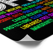 社会保障とメディケア・プロに抗議する ポスター (角)