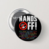 社会保障とメディケア・プロに抗議する 缶バッジ (正面&裏面)