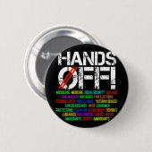 社会保障とメディケア・プロに抗議する 缶バッジ (正面&裏面)