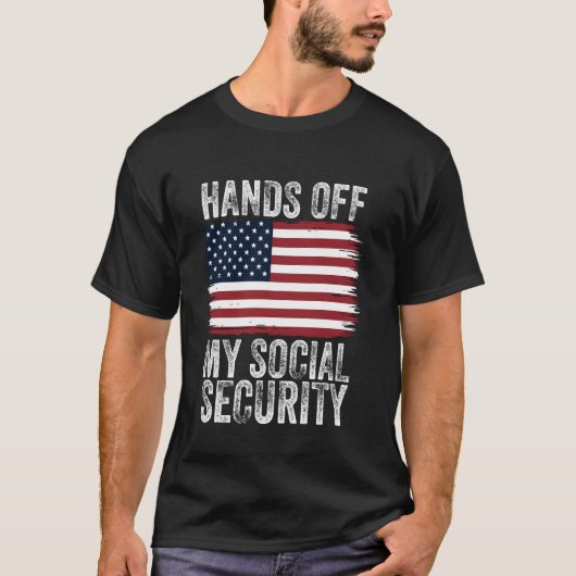 社会保障を守れ 愛国 Tシャツ (正面)