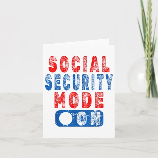 社会保障モードオン - シニアジョーク _1  カード (正面)