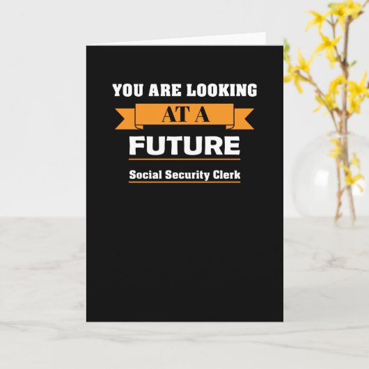 社会保障事務員 カード (黄色い花)