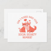社会保障番号 ポストカード (正面/裏面)