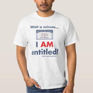 社会保障私はTシャツと資格を与えられます Tシャツ