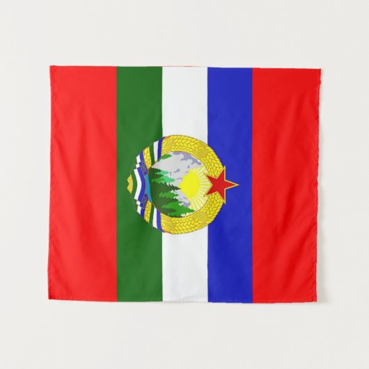 社会党カスカディア旗 タペストリー (正面(横))