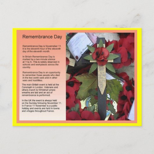 社会勉強、歴史、記念日 ポストカード (正面)