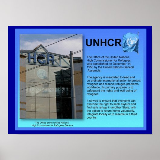 社会勉強, UNHCR，ジュネーブ ポスター (正面)