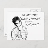 社会化とは何か ポストカード (正面/裏面)