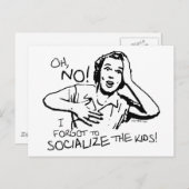 社会化を忘れました ポストカード (正面/裏面)