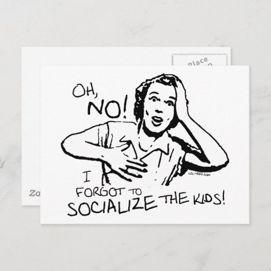 社会化を忘れました ポストカード (正面/裏面)