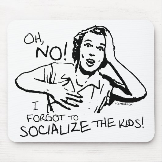 社会化を忘れました マウスパッド (正面)