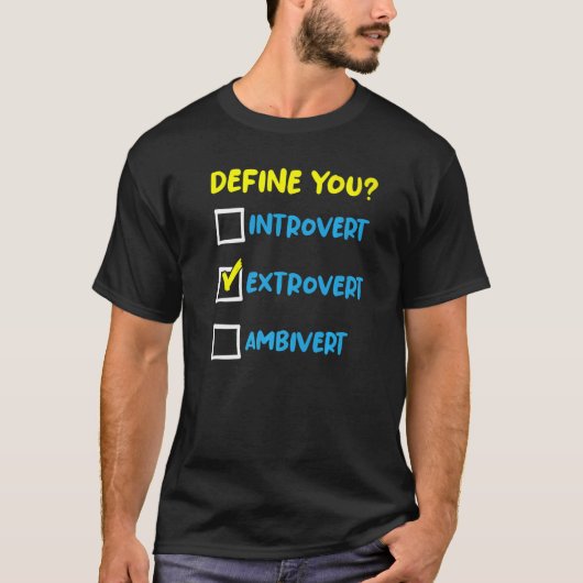 社会外向性人格の外向性3 Tシャツ (正面)