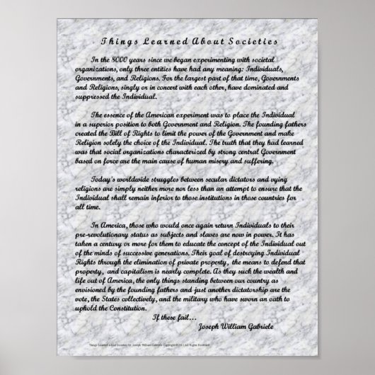 社会学について ポスター (正面)