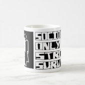社会学は生き延びます コーヒーマグカップ (中央)